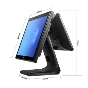 TIWOX 18.5 Dokunmatik (İki Ekranlı) TP-7610D CORE İ7 10.nesil 8GB RAM- 128GB SSD- FDOS