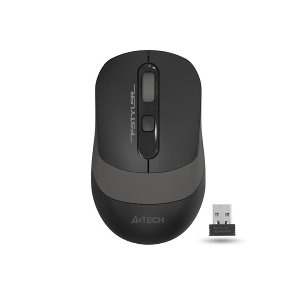 A4 TECH FG10S Kablosuz 2000dpi Sessiz Optic Siyah/Gri Mouse