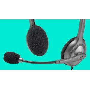 LOGITECH H110 Stereo 3.5mm Jack Gri Mikrofonlu Kulaklık