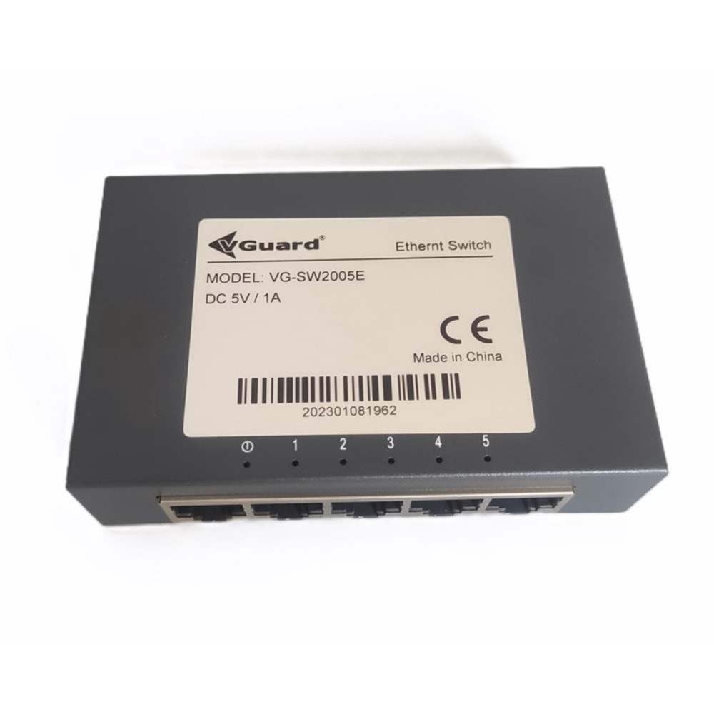 5 PORT VG-SW2005E GIGABIT Yönetilemez Switch METAL KASA