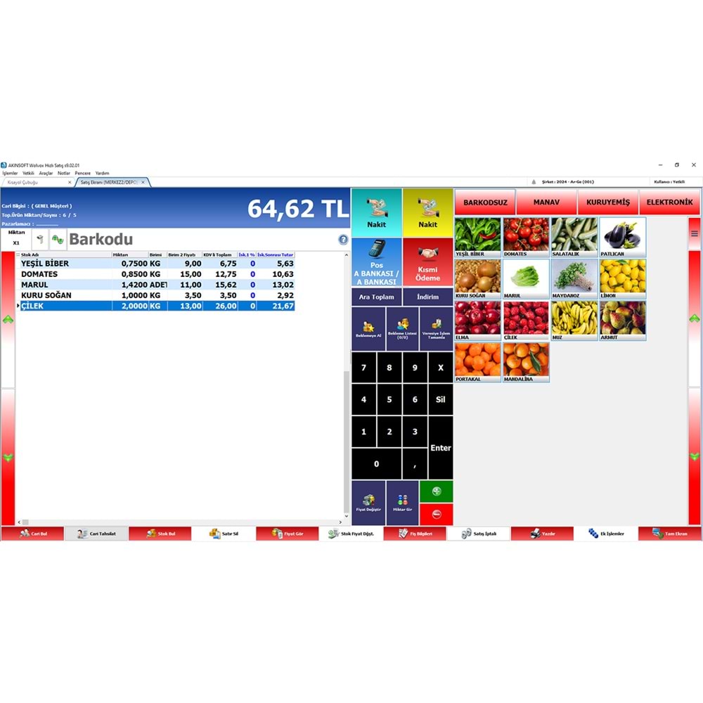 Akınsoft Wolvox Market Yönetimi Paket-1