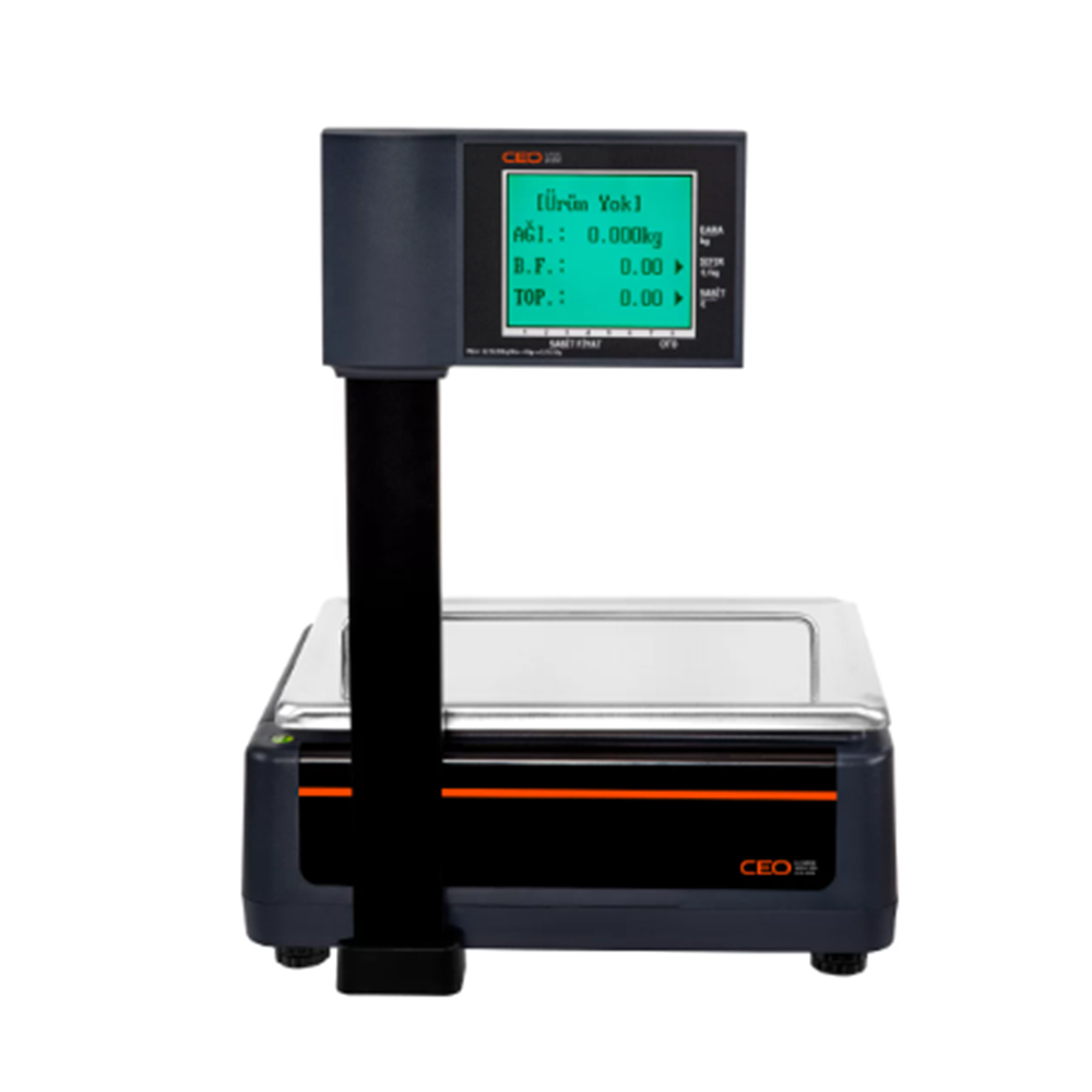 CEOPOS CDS-A5 BARKODLU TERAZİ 30 Kg / M 3 KADEMELİ 2/5/10 g HASSASİYETLİ TİCARİ ONAYLI