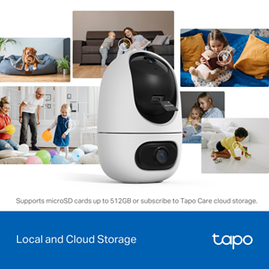 TP-LINK 3MP Çift Lensli Wıfı Kablosuz Pan/Tilt IP Kamera Tapo C245D