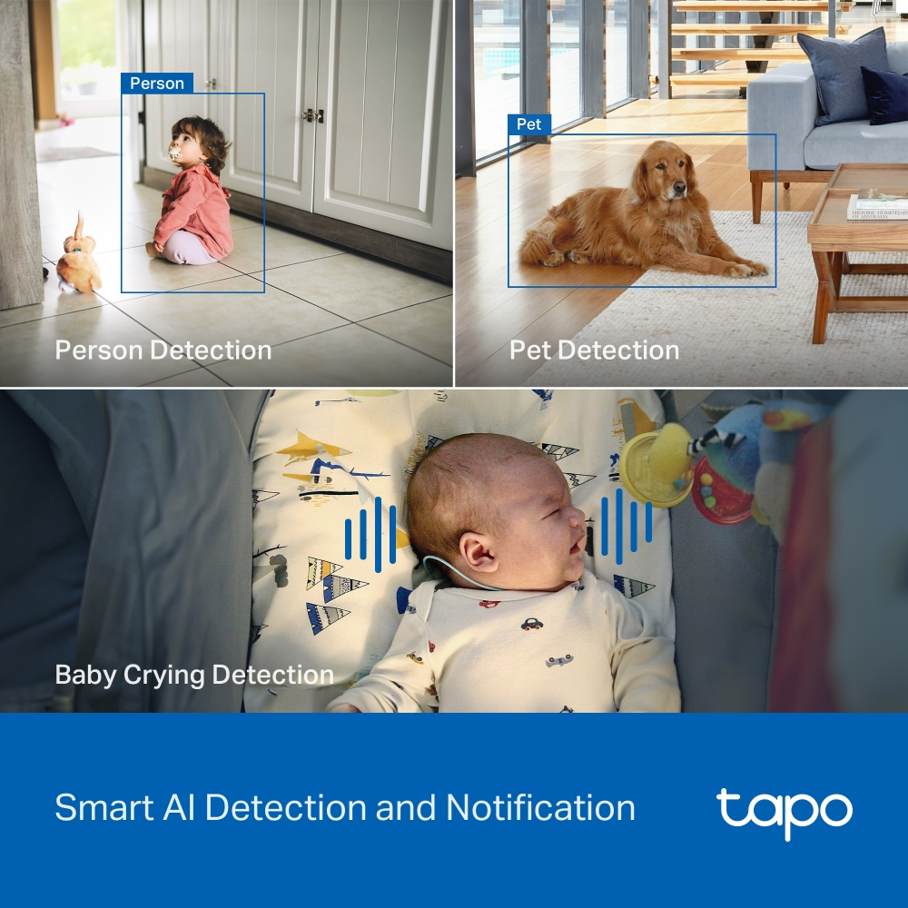TP-LINK 8MP 4.3MM WIFI Kablosuz Pan/Tilt IP Kamera Tapo C260