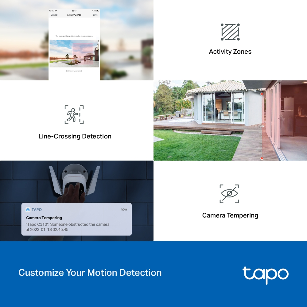 TP-LINK 3MP Bullet 3.9MM Wıfı Kablosuz IP Kamera Tapo C310