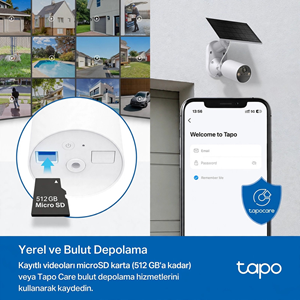 TP-LINK 3MP Bullet 3MM Wıfı Kablosuz Bataryalı Solar IP Kamera TAPO C410 KIT