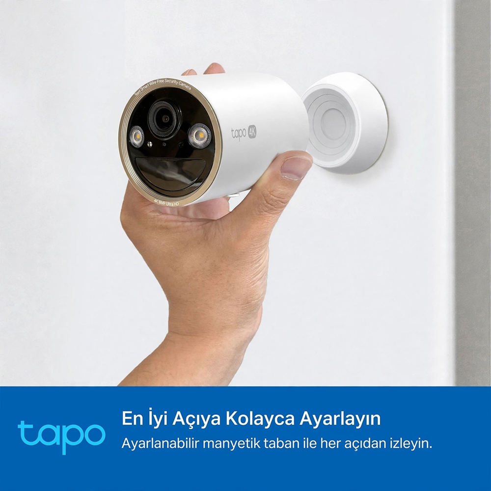 TP-LINK 8MP Bullet 3MM WIFI Kablosuz Pilli IP Kamera TAPO-C460