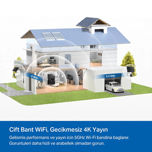 TP-LINK 8MP Bullet 3MM WIFI Kablosuz Pilli IP Kamera TAPO-C460