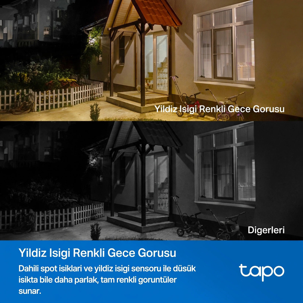 TP-LINK 8MP Bullet 3MM WIFI Kablosuz Pilli IP Kamera TAPO-C460