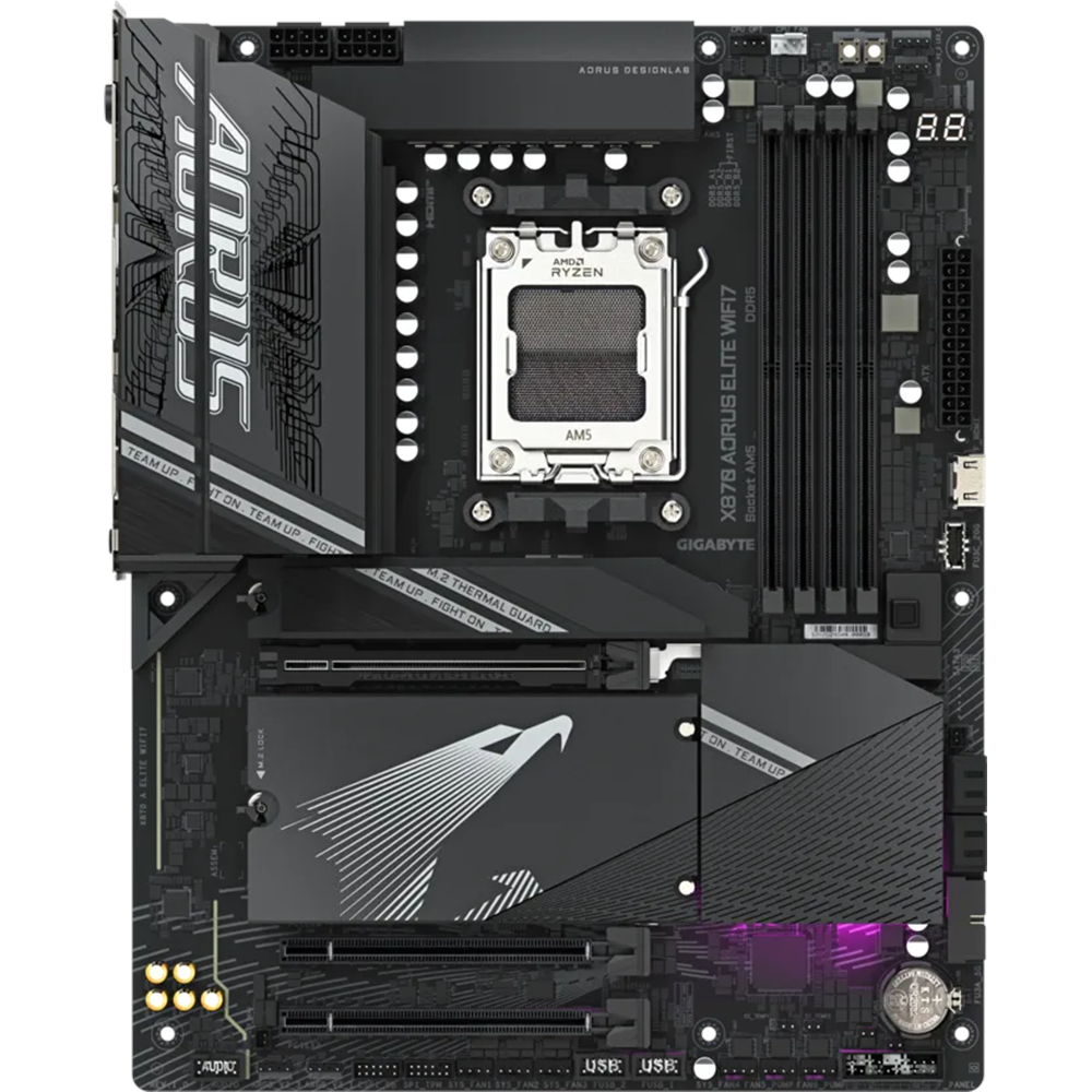GIGABYTE X870 AORUS ELITE WIFI7 DDR5 HDMI-DP TYPEC PCIE 5.0 AM5 ATX