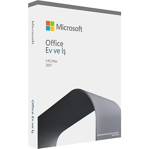 Microsoft Ofis Ev ve İş 2021 Türkçe Kutu 1Pc (Ürün Kodu:T5D-03555) (1Pc veya 1Mac İçin Lisans)